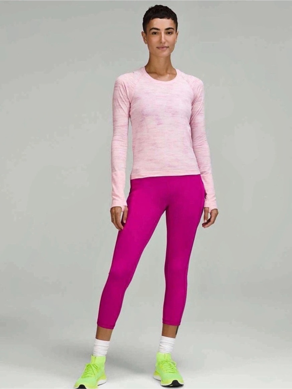 lululemon Swiftly Tech Long Sleeve Shirt 2.0 Pink XS